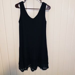 Casual navy summer dress.
